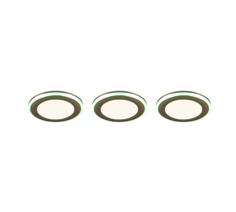 Plafón de techo Trio Argus LED cromo 3000K Ø8,2cm 653610306