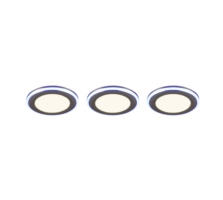 Plafón de techo Trio Argus LED cromo 3000K Ø8,2cm 653610306