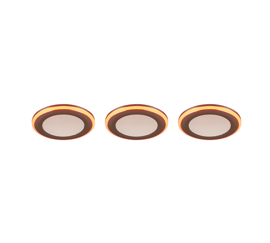 Plafón de techo Trio Argus LED cromo 3000K Ø8,2cm 653610306