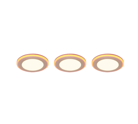 Plafón de techo Trio Argus LED blanco mate 3000K Ø8,2cm 653610331
