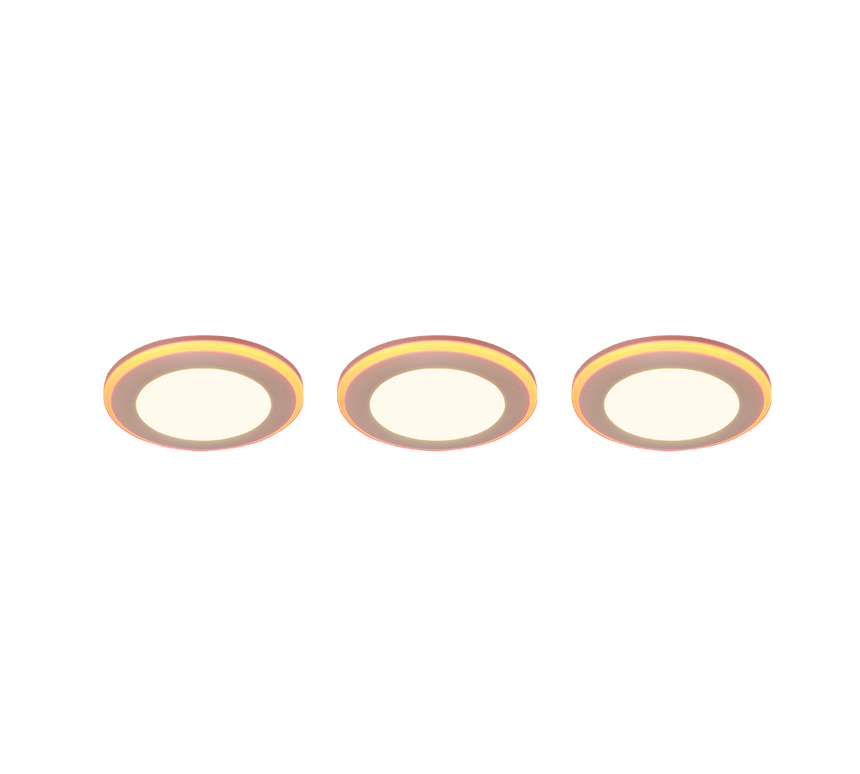 Plafón de techo Trio Argus LED blanco mate 3000K Ø8,2cm 653610331