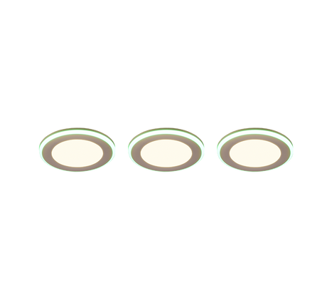 Plafón de techo Trio Argus LED blanco mate 3000K Ø8,2cm 653610331