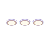Plafón de techo Trio Argus LED blanco mate 3000K Ø8,2cm 653610331
