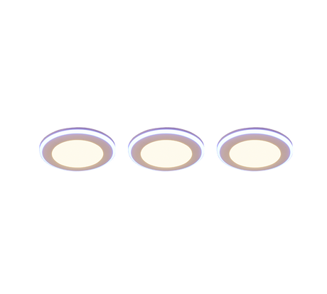 Plafón de techo Trio Argus LED blanco mate 3000K Ø8,2cm 653610331