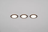 Plafón de techo Trio Argus LED negro mate 3000K Ø8,2cm 653610332