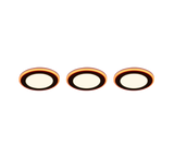 Plafón de techo Trio Argus LED negro mate 3000K Ø8,2cm 653610332