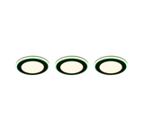 Plafón de techo Trio Argus LED negro mate 3000K Ø8,2cm 653610332