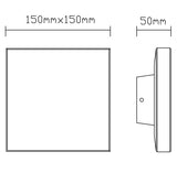 Mantra Bora Aplique exterior LED  IP54 gris oscuro 6536