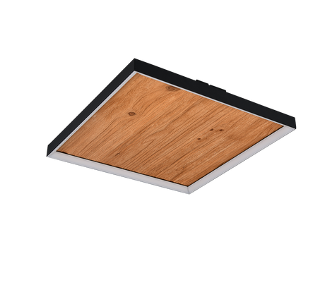 Plafón de techo Trio Kalea LED madera 3000K 45cm 655510130