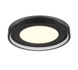 Plafón de techo Trio Solea LED negro mate 3000K Ø40cm 656610132