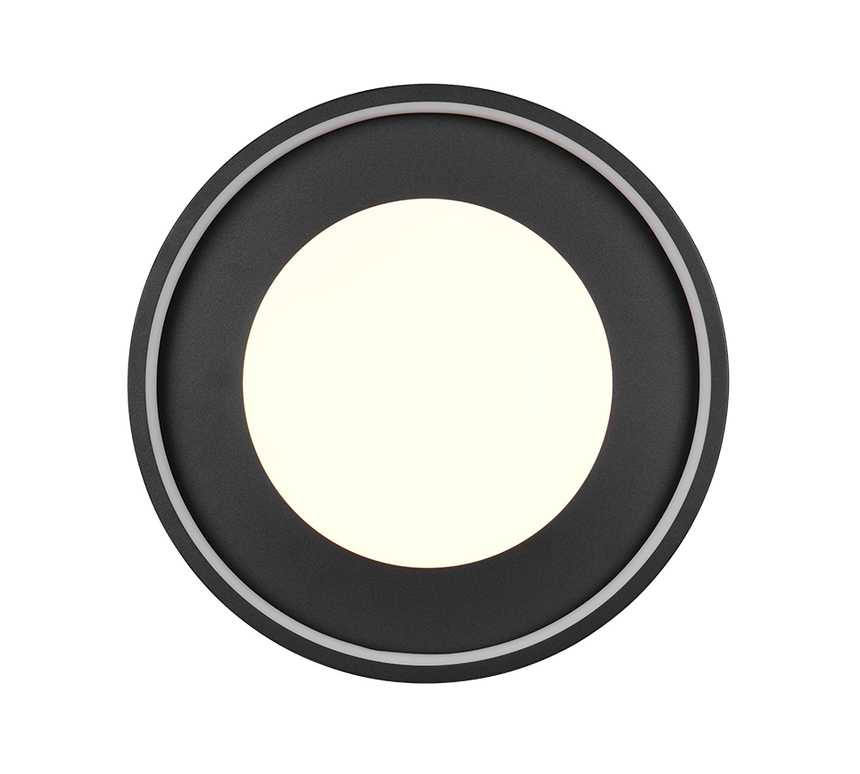Plafón de techo Trio Solea LED negro mate 3000K Ø40cm 656610132