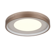 Plafón de techo Trio Solea LED marrón café 3000K Ø40cm 656610165