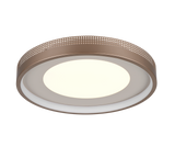 Plafón de techo Trio Solea LED marrón café 3000K Ø40cm 656610165