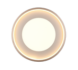 Plafón de techo Trio Solea LED marrón café 3000K Ø40cm 656610165