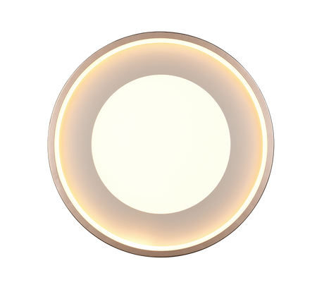 Plafón de techo Trio Solea LED marrón café 3000K Ø40cm 656610165