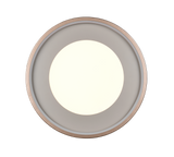 Plafón de techo Trio Solea LED marrón café 3000K Ø40cm 656610165