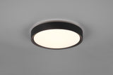 Trio Clarimo LED plastic ceiling lamp black mat 659011832