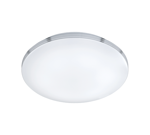 Plafón de baño Trio Apart LED cromo 3000K IP44 Ø35cm 6