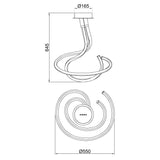 Lámpara de techo Liquidacion-2 Dto 80% Mantra gris oscuro 6600