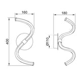 Aplique Liquidacion-2 Dto 80% Mantra gris oscuro 6603