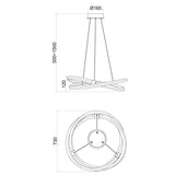 Lámpara de techo Liquidacion-2 Dto 80% Mantra gris oscuro 6607