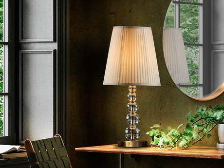 Lámpara de sobremesa Schuller Mercury grande champán y latón 61cm 661457N