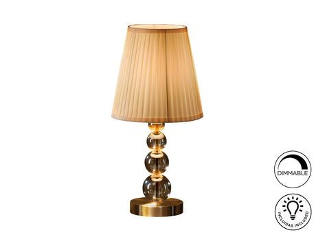 Lámpara de sobremesa Schuller Mercury champán y latón 4