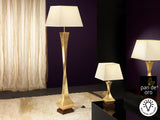 Lámpara de pie de salón Schuller Deco 1 luz pan de oro  - vista 2