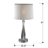 Schuller Lin Sobremesa transparente y plata 663023