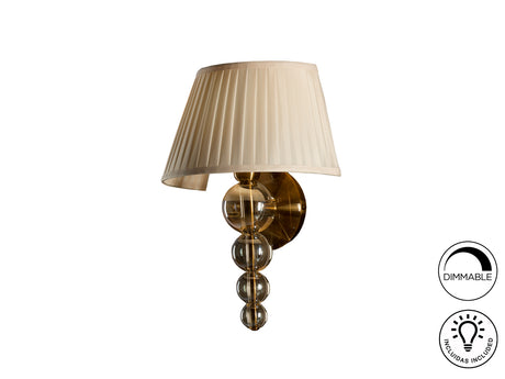 Lámpara aplique de pared Schuller Mercury champán y enc