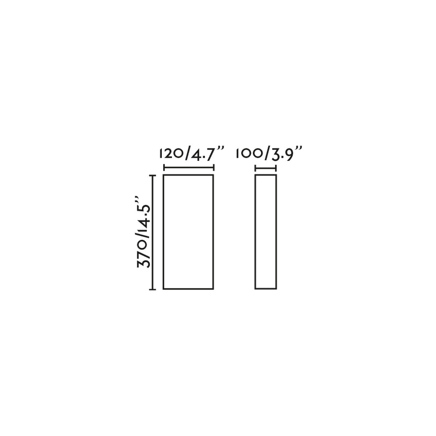 Faro OTTON RCT Lámpara aplique yute vertical 2L 66401-100