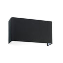 Lámpara de pared aplique Faro Cotton 2 luces E27 negro — ref. 66414 (1)