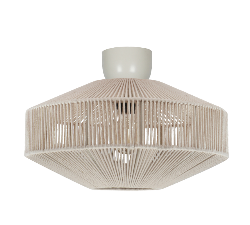 Plafón de techo Trio Svea LED cream 2700K Ø46cm 664700144
