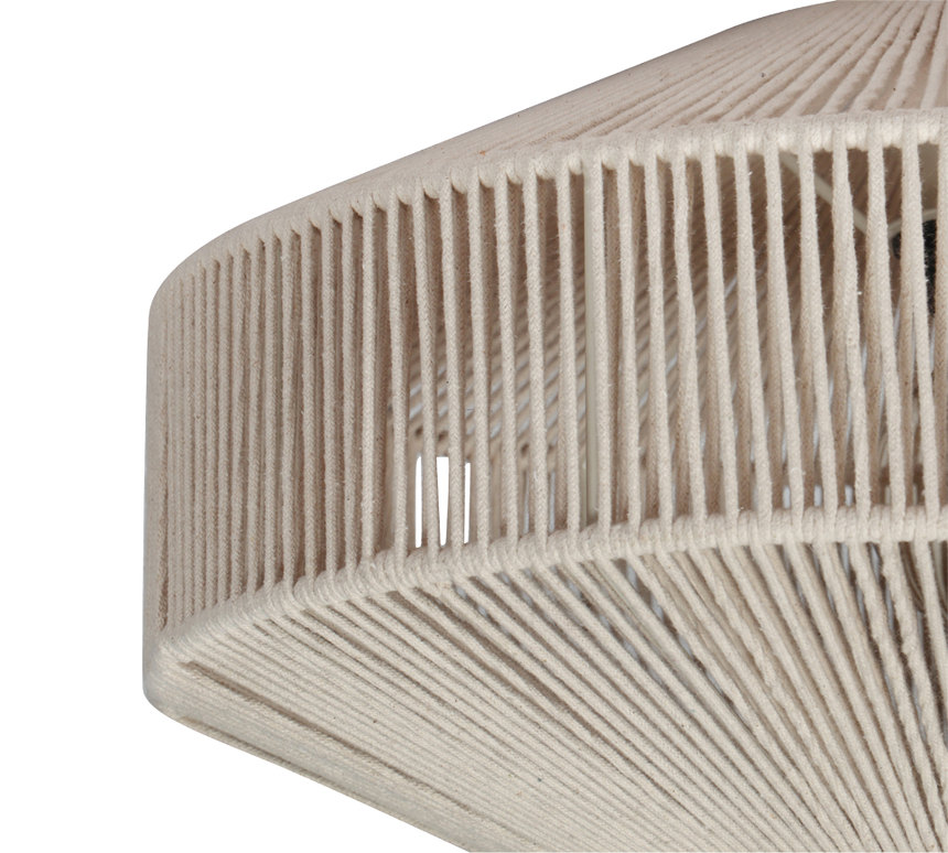 Plafón de techo Trio Svea LED cream 2700K Ø46cm 664700144