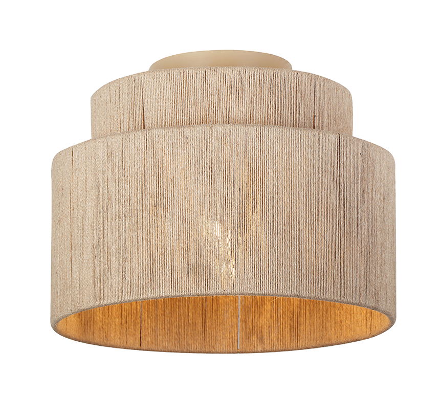 Plafón de techo Trio Smilla beige Ø30cm 666800136 - vista 2