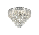 Plafón de techo Trio Malizia E14 cromo Ø58cm 40W 667601206