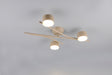 Plafón de techo Trio Coda LED warm beige 2700K 61,5cm 669000343