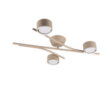 Plafón de techo Trio Coda LED warm beige 2700K 61,5cm 669000343