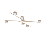 Plafón de techo Trio Coda grande LED warm beige 2700K 113,5cm 669000643