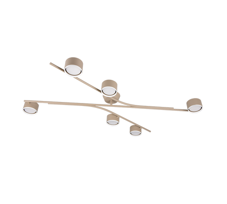 Plafón de techo Trio Coda grande LED warm beige 2700K 113,5cm 669000643