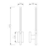 Mantra Torch Aplique LED  blanco 6700