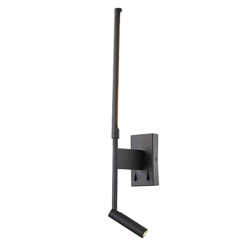 Mantra Torch Aplique LED  negro 6703