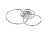 Trio Winona Plafón LED de metal níquel mate 670810607