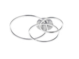 Trio Winona Plafón LED de metal níquel mate 670810607