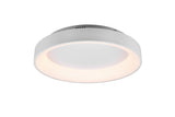 Trio Girona Plafón LED de metal estera blanca 671290131