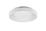 Trio Girona Plafón LED de metal estera blanca 671290131