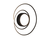 Plafón de techo Trio Yava LED negro mate CCT Ø60cm 672310232