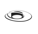 Plafón de techo Trio Yava LED negro mate CCT Ø60cm 672310232