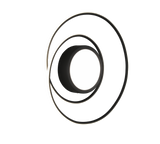 Plafón de techo Trio Yava LED negro mate CCT Ø60cm 672310232
