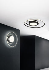 Plafón de techo Trio Yava LED negro mate CCT Ø60cm 672310232